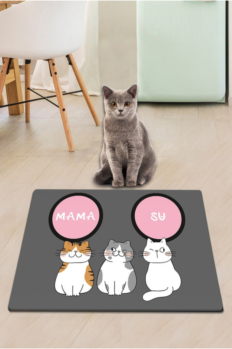 Tapis de litière pour chat - Multicolore