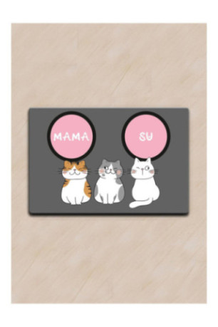 Tapis de litière pour chat - Multicolore