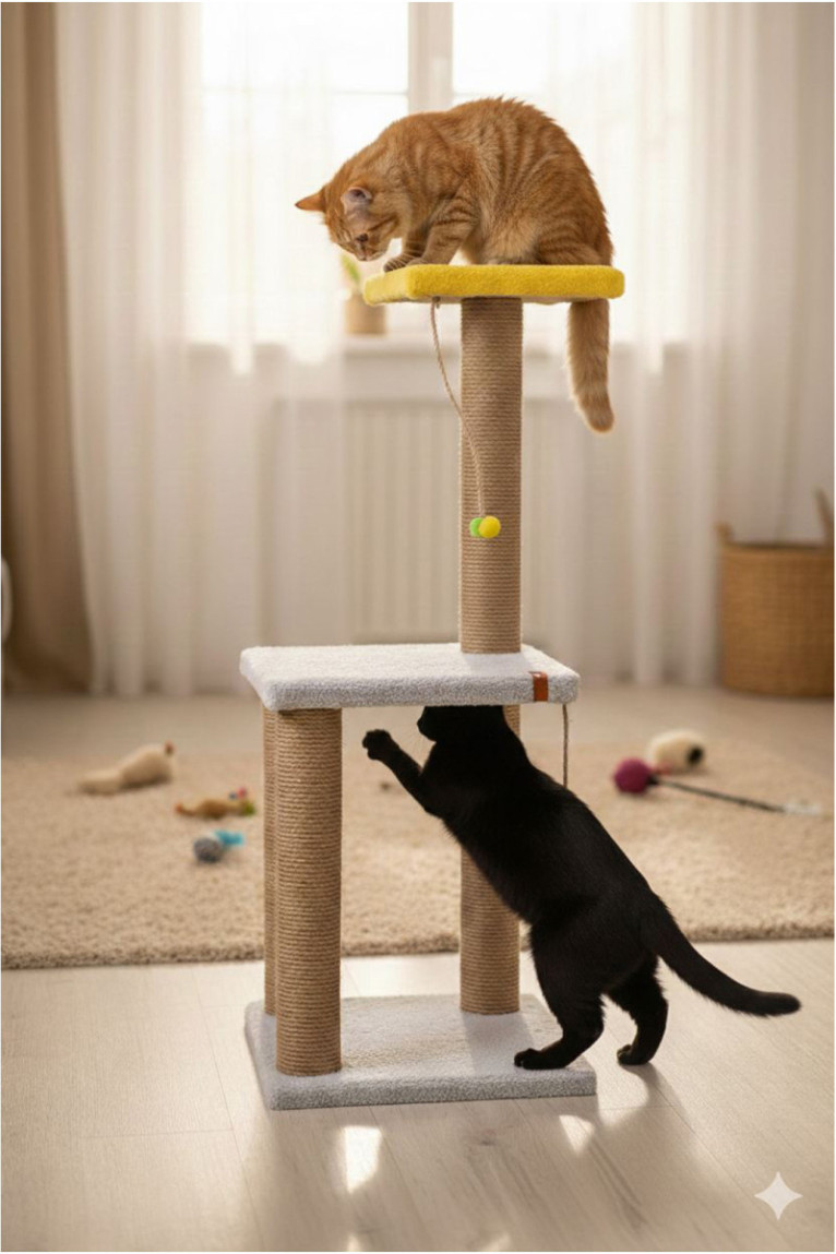 Griffoir pour chat - Gris
