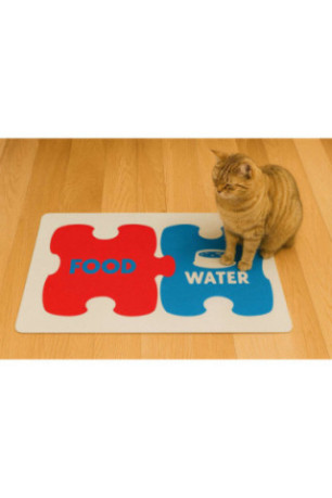 Tapis d'alimentation pour animaux - Multicolore