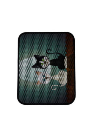 Tapis de litière pour chat - Multicolore