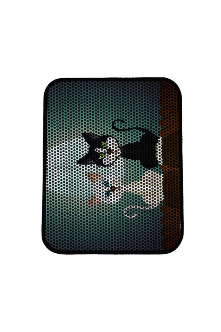 Tapis de litière pour chat - Multicolore