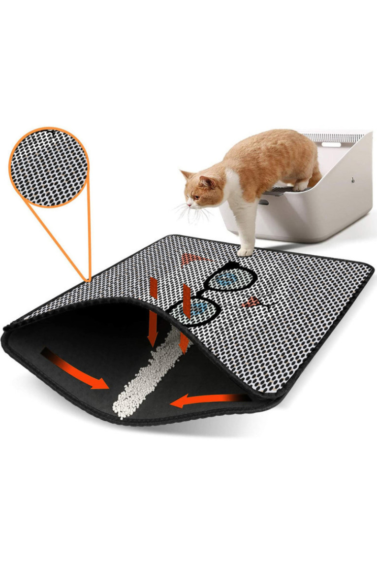 Tapis de litière pour chat - Multicolore
