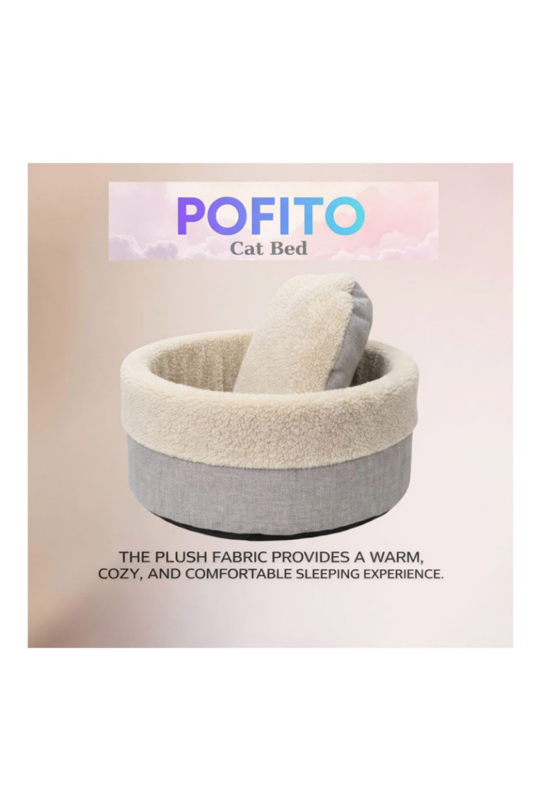 Lit pour animaux - Crème