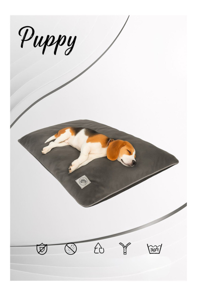 Lit pour animaux - Gris
