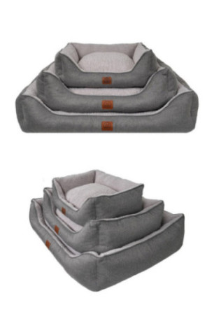 Lit pour animaux - Gris