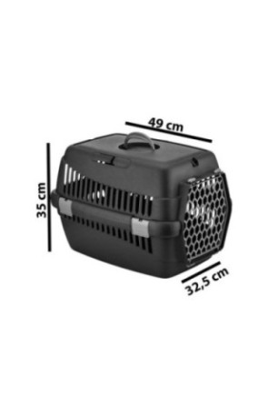 Boîte de transport pour animaux - Noir Gris