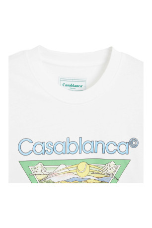 TShirt logo printé Poolside Casa blanca