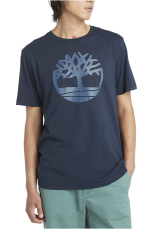 T-shirt à manches courtes en coton Bleu Timberland