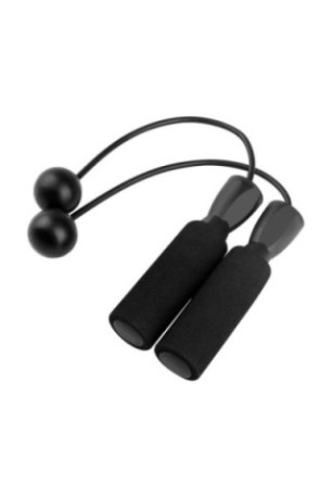 Corde À Sauter Sans Fil - Noir