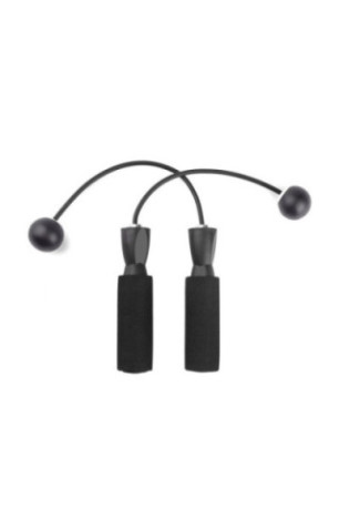 Corde À Sauter Sans Fil - Noir