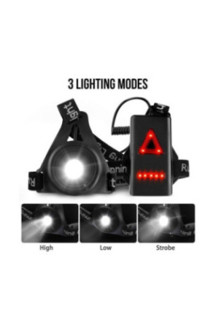 Harnais De Sport Avec Lumières Led Safelt - Noir