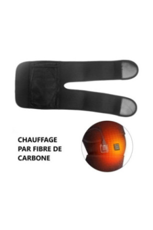 Genouillere Thermothérapeutique Chauffante - Noir