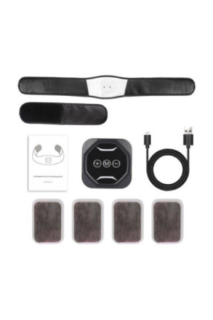 Ceinture Electrostimulation Musculaire Abdominale - Blanc