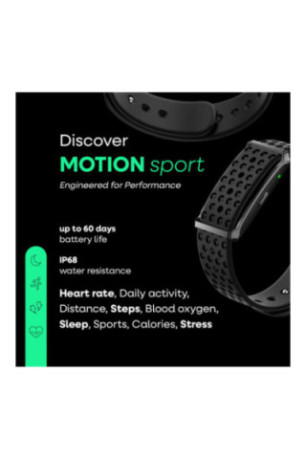 Bracelet connecté Motion Noir