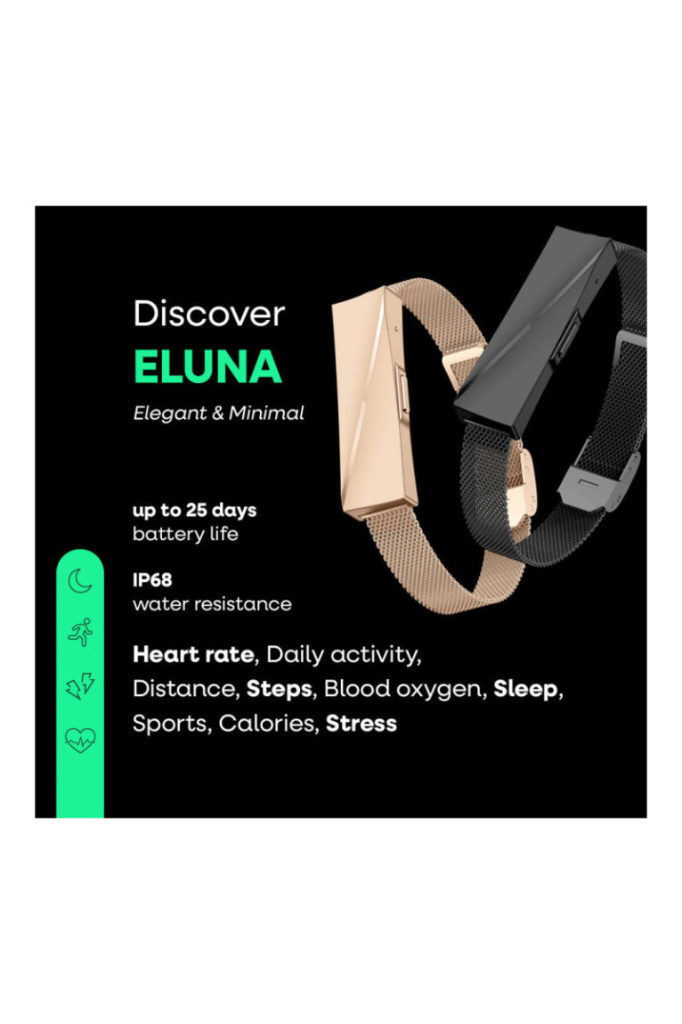 Bracelet connecté Eluna Rose gold