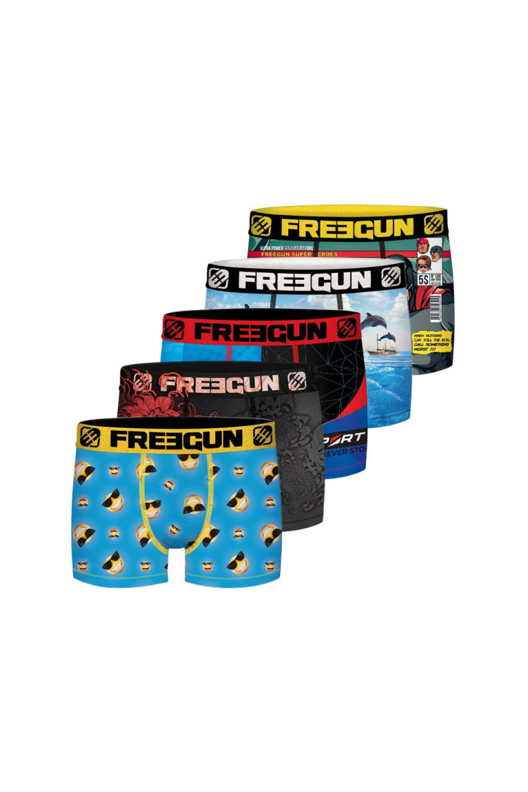 Lot de 5 boxers Pack Surprise FREEGUN