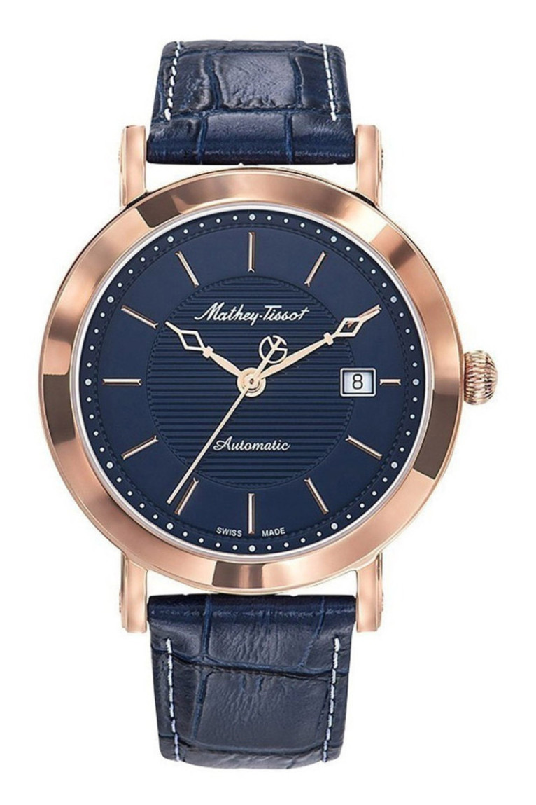 Montre Automatique - MATHEY TISSOT - City Big Automatic  - Bleu