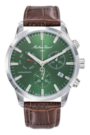 Montre Quartz - MATHEY TISSOT - Ares Chrono - Marron
