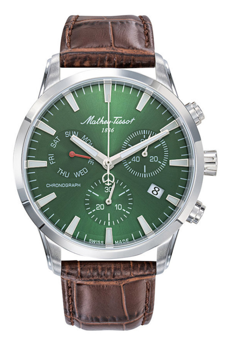 Montre Quartz - MATHEY TISSOT - Ares Chrono - Marron