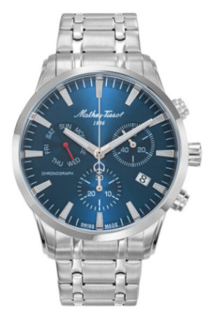 Montre Quartz - MATHEY TISSOT - Ares Chrono - Argenté