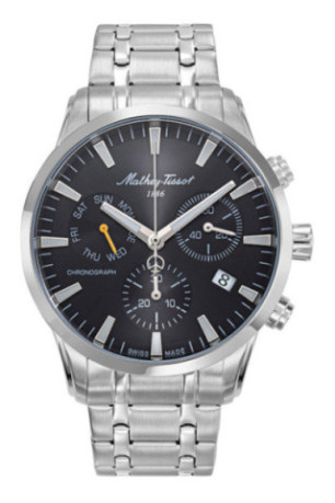 Montre Quartz - MATHEY TISSOT - Ares Chrono - Argenté
