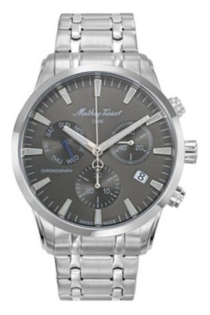 Montre Quartz - MATHEY TISSOT - Ares Chrono - Argenté