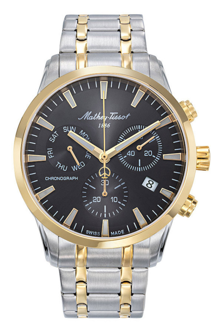 Montre Quartz - MATHEY TISSOT - Ares Chrono - Bicouleur