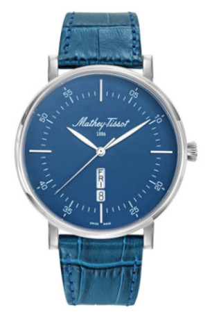 Montre Quartz - MATHEY TISSOT - Monsoon Day Date - Bleu