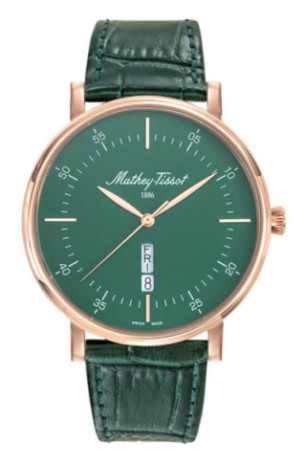 Montre Quartz - MATHEY TISSOT - Monsoon Day Date - Vert