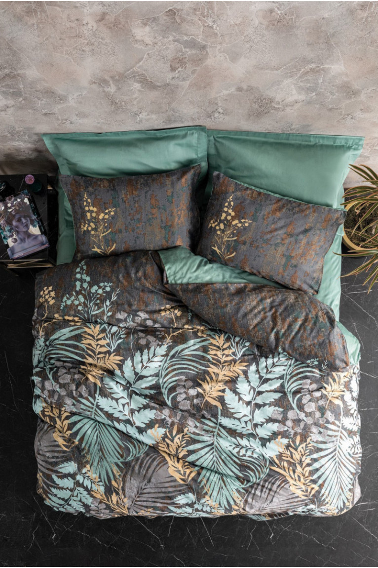 Ensemble housse de couette en satin - 260x220cm