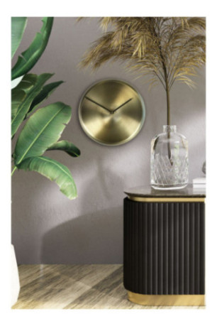 Horloge murale décorative en métal - Kaki