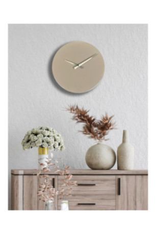 Horloge murale décorative en métal - Cappuccino