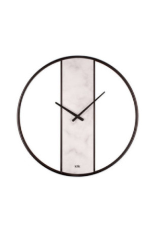 Horloge murale décorative en métal - Blanc