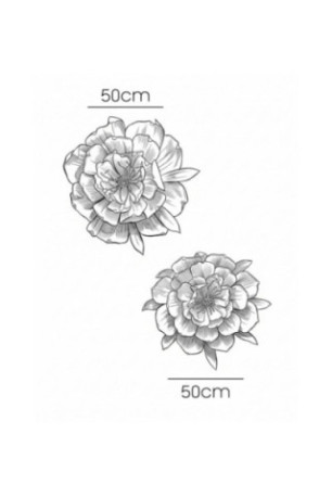 Ensemble d'accessoires muraux décoratifs (2 pièces) - Blanc