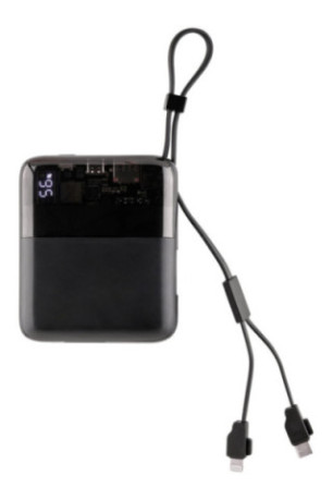Batterie externe noire 10 000 mAh
