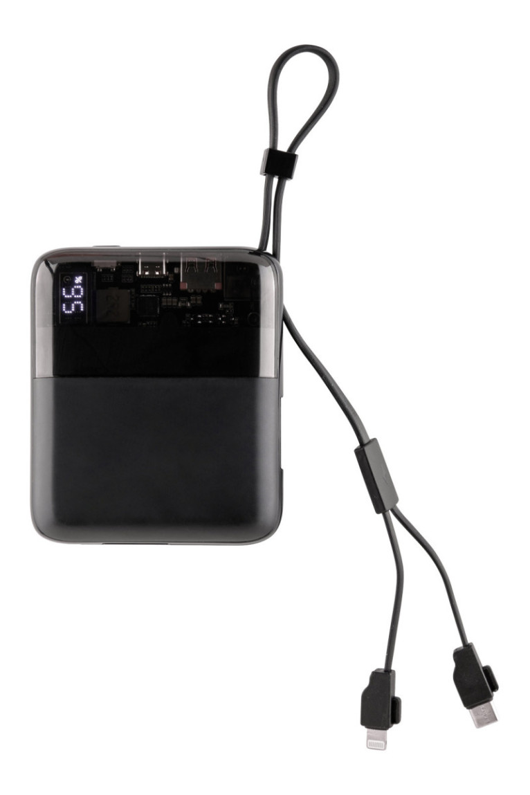Batterie externe noire 10 000 mAh