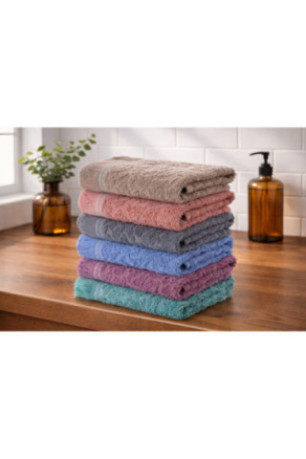 Ensemble de serviettes pour les mains (6 pièces) - Multicolore