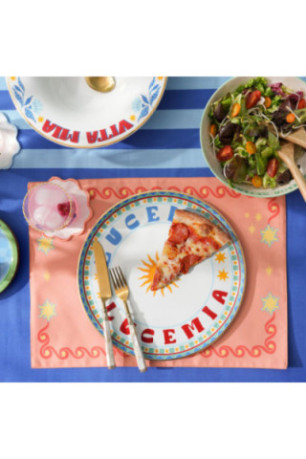 Assiette - Bleu