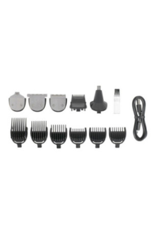 Set de tondeuse électrique multifonction Noir