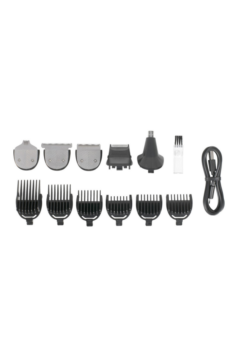 Set de tondeuse électrique multifonction Noir