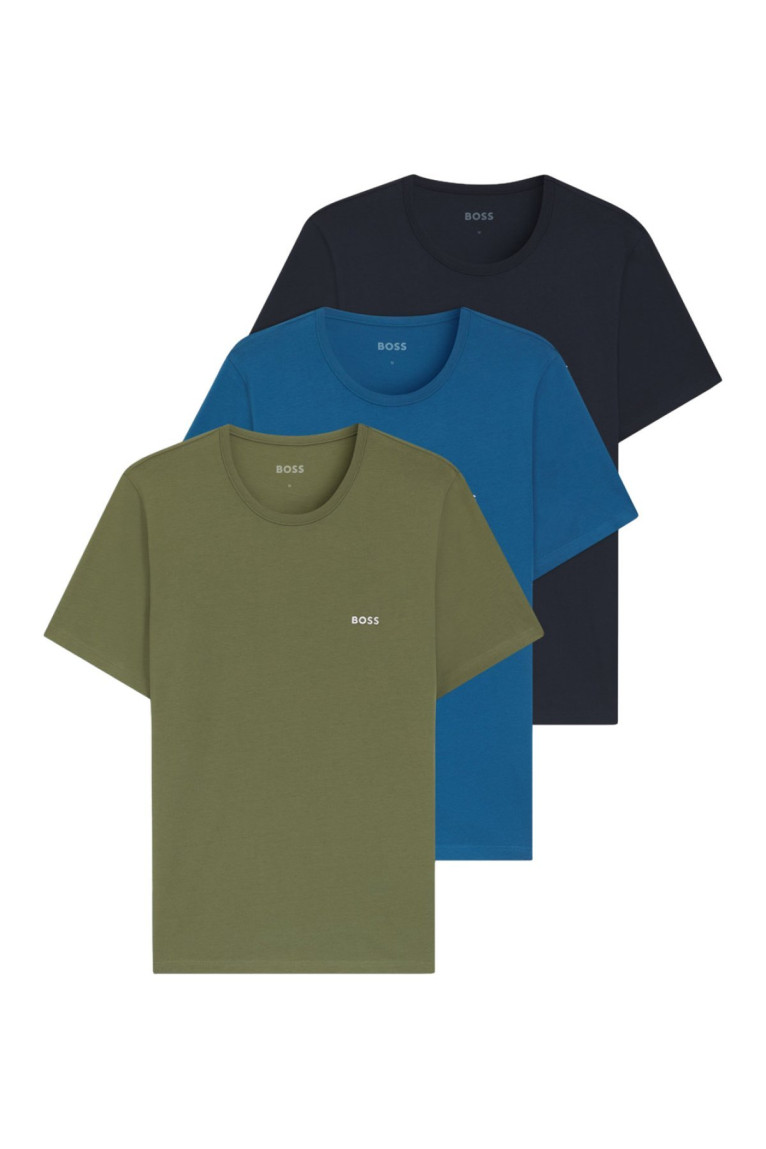 Lot de trois t-shirts en coton Hugo boss