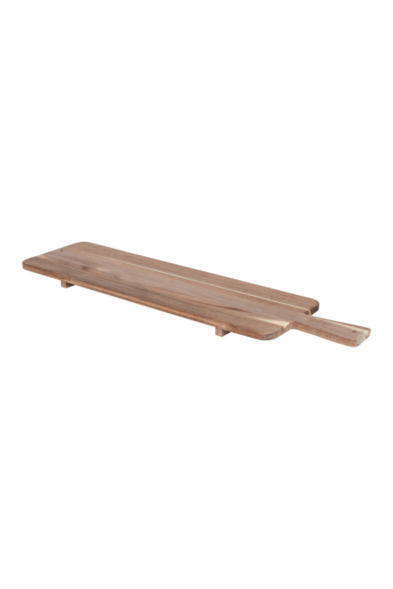 Maxi planche apéritive en acacia beige 75 x 19.5 x 3.5 cm