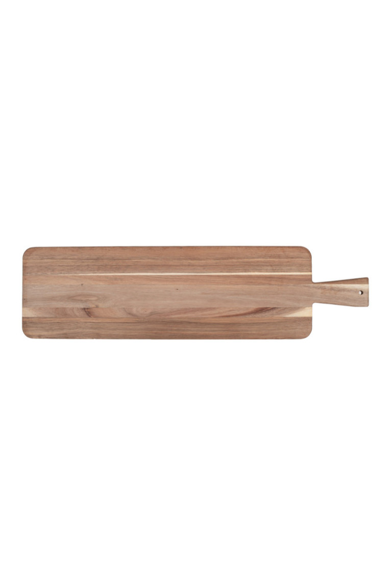 Maxi planche apéritive en acacia beige 75 x 19.5 x 3.5 cm