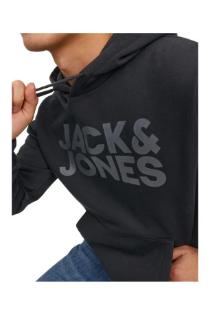 Sweat à capuche Homme Noir Jack & Jones