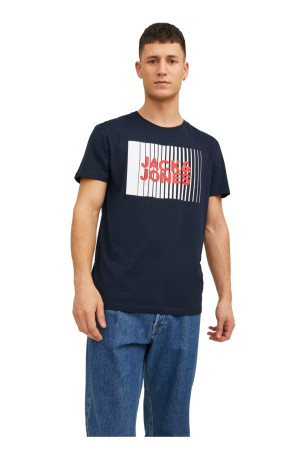 T-shirt à logo manches courtes Homme Bleu marine Jack & Jones
