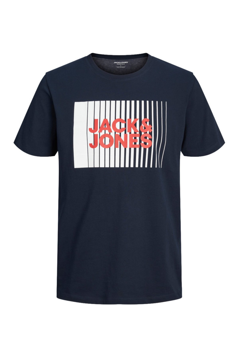 T-shirt à logo manches courtes Homme Bleu marine Jack & Jones