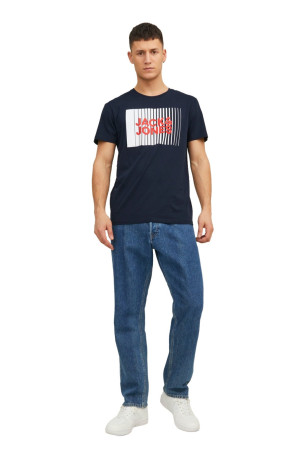 T-shirt à logo manches courtes Homme Bleu marine Jack & Jones