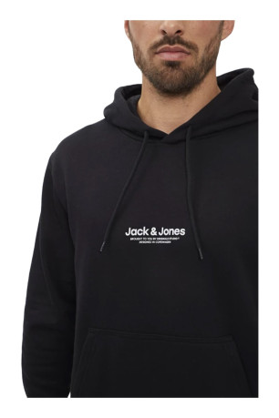 Sweat à capuche Homme Noir Jack & Jones