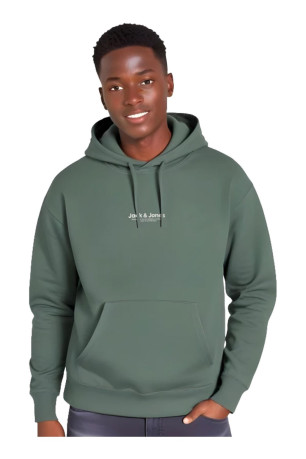 Sweat à capuche Homme Vert laurier Jack & Jones